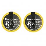 Panasonic CR2032/HFN Lithium Cell Button Industrial Battery (2 Pieces)