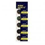 VAVTT CR2016 Lithium Cell Button Battery (5 Pieces)
