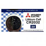 Mitsubishi CR2032 Lithium Cell Button Battery (1 Piece)